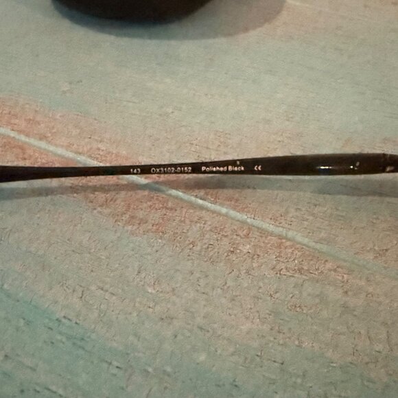 Oakley Clubface Polished Black Half-Rim Eyeglass Frames w/ Case (OX 3102-0152) - Picture 7 of 7